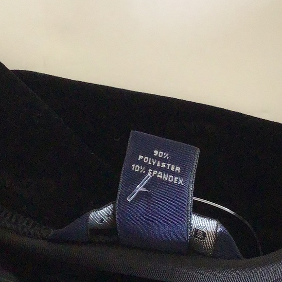 LANDS END BLACK VELVET SURPLICE WRAP TOP NWOT XS - Picture 11 of 11